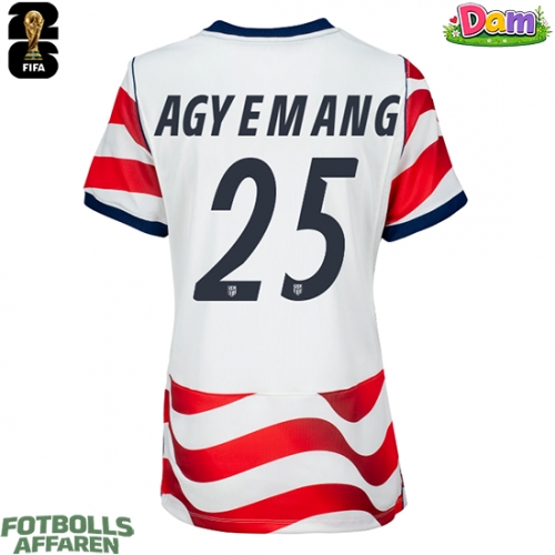 Förenta stater Patrick Agyemang #25 Hemmatröja Kvinnor VM 2026 Kortärmad